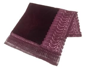 ビロードレース花模様ショール